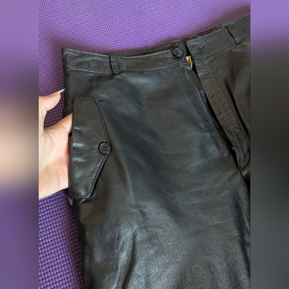 Black Leather Pants